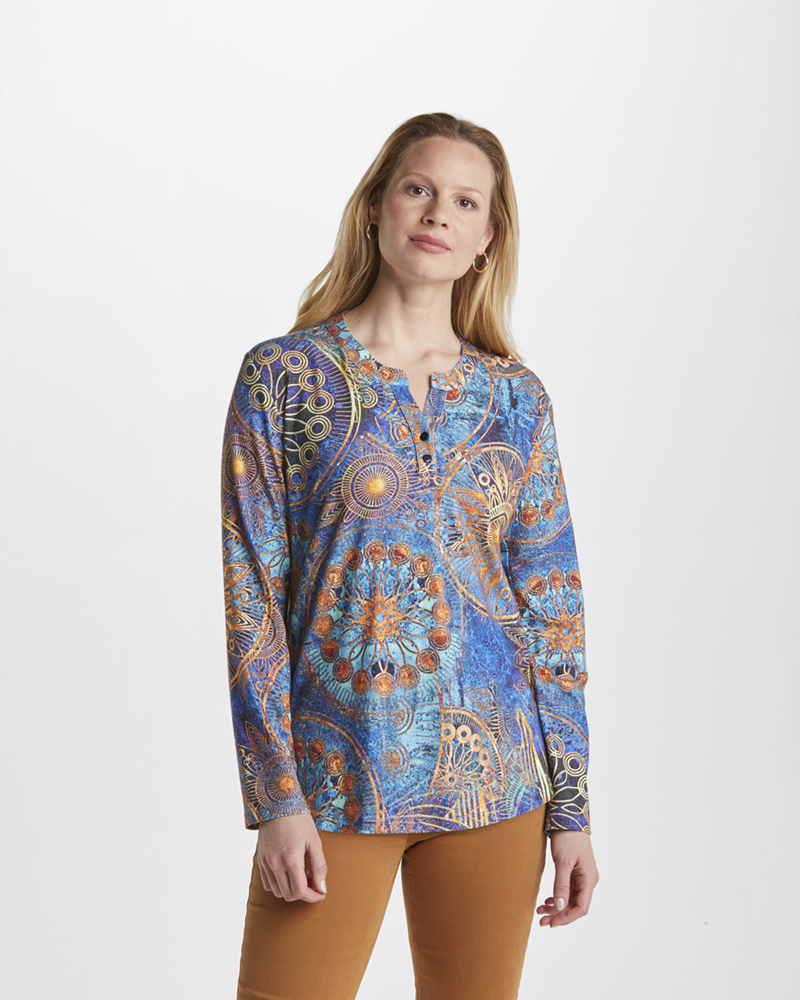 Tunika_multicolor_421081_Daika_vorn FARBENFROHE JERSEY-TUNIKA