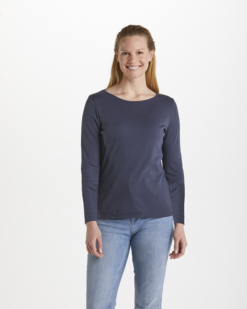 Langarmshirt_marine_421033_Lina_vorn BASIC-SHIRT VON SUNA