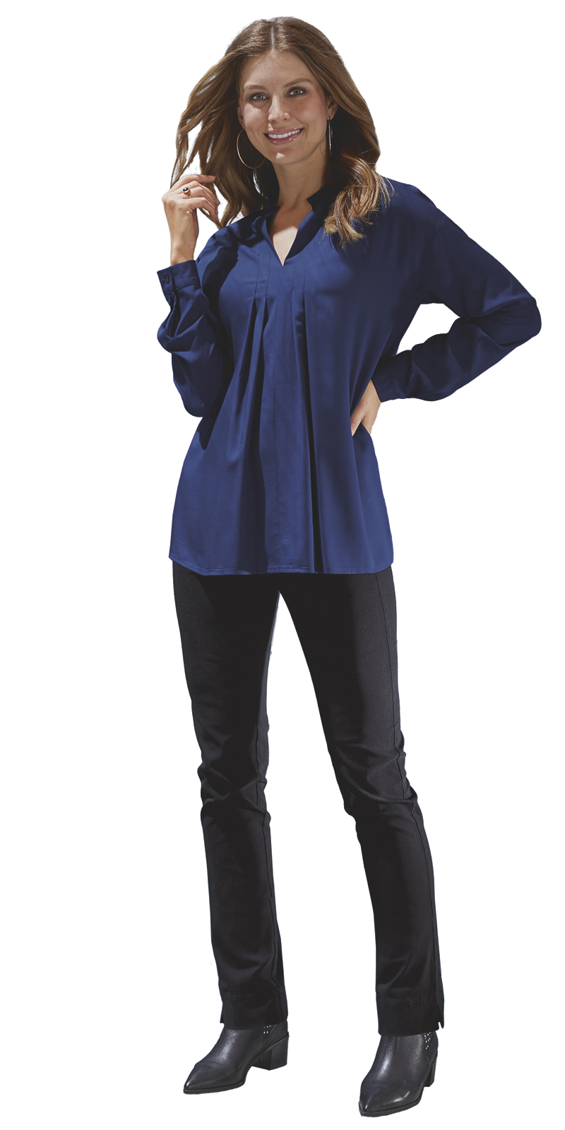 BLUSE-marine-391131_HOSE-10037992-1-391078 TUNIKA AUS VISKOSE