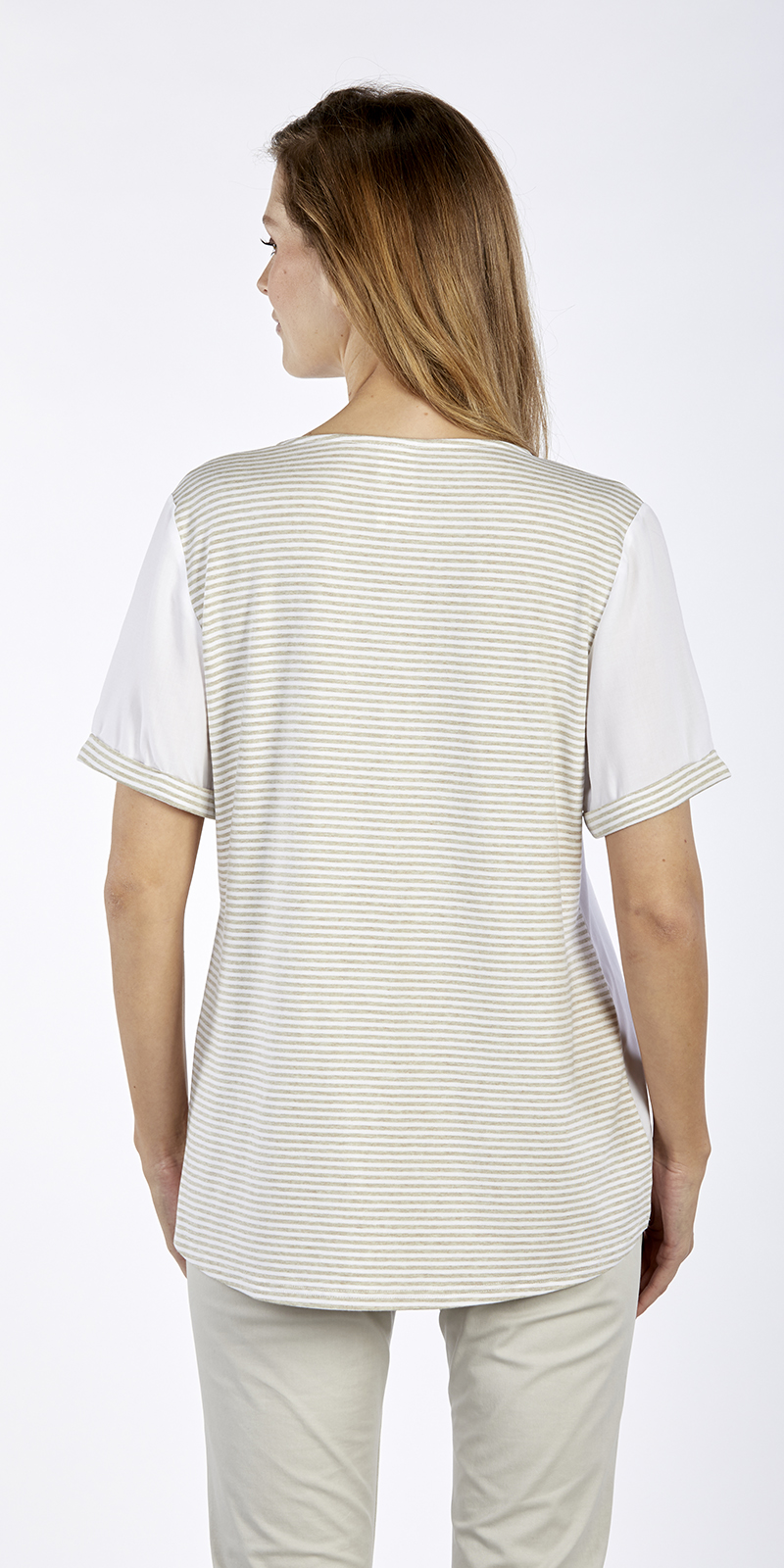 404019_34051 LOCKERE BLUSE IM MATERIAL-MIX