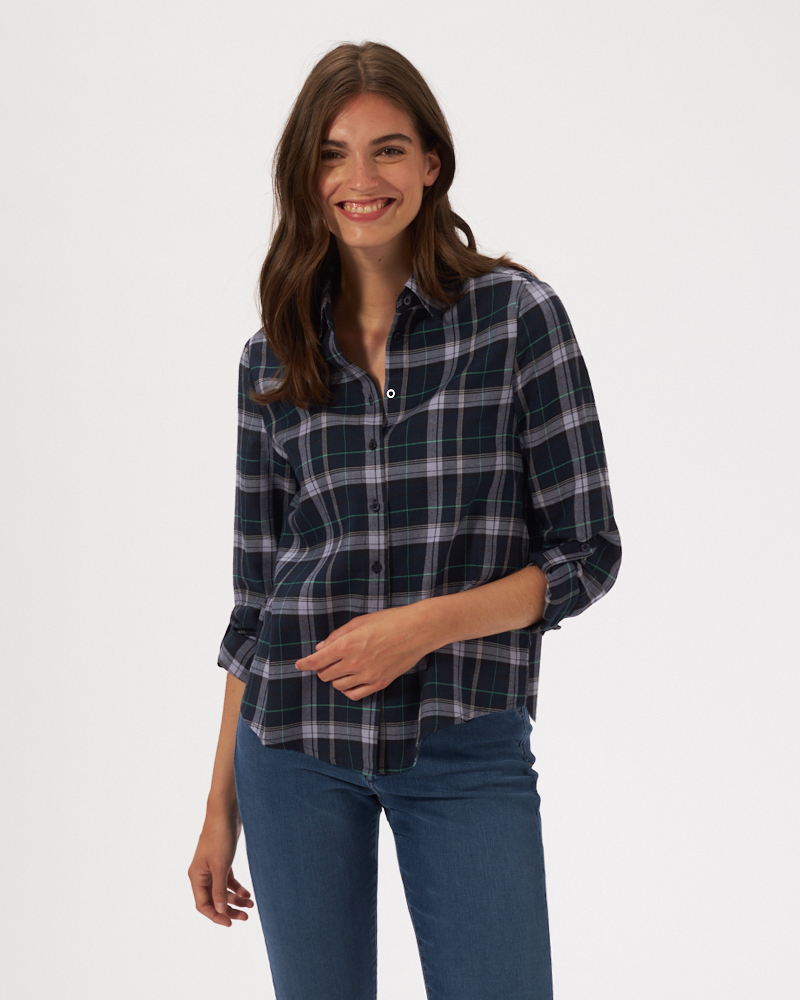 KARIERTE FLANELLBLUSE KARIERTE FLANELLBLUSE