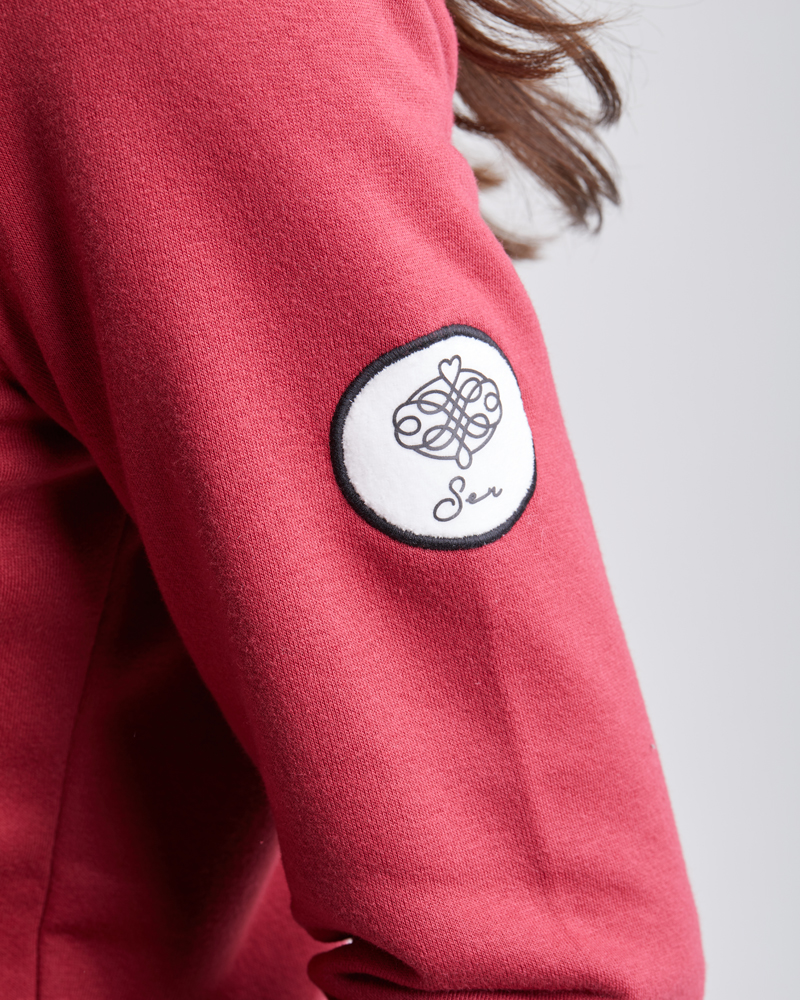 Sweatjacke_rot_421103_Rike_Detail-3 WEICHE SWEATJACKE