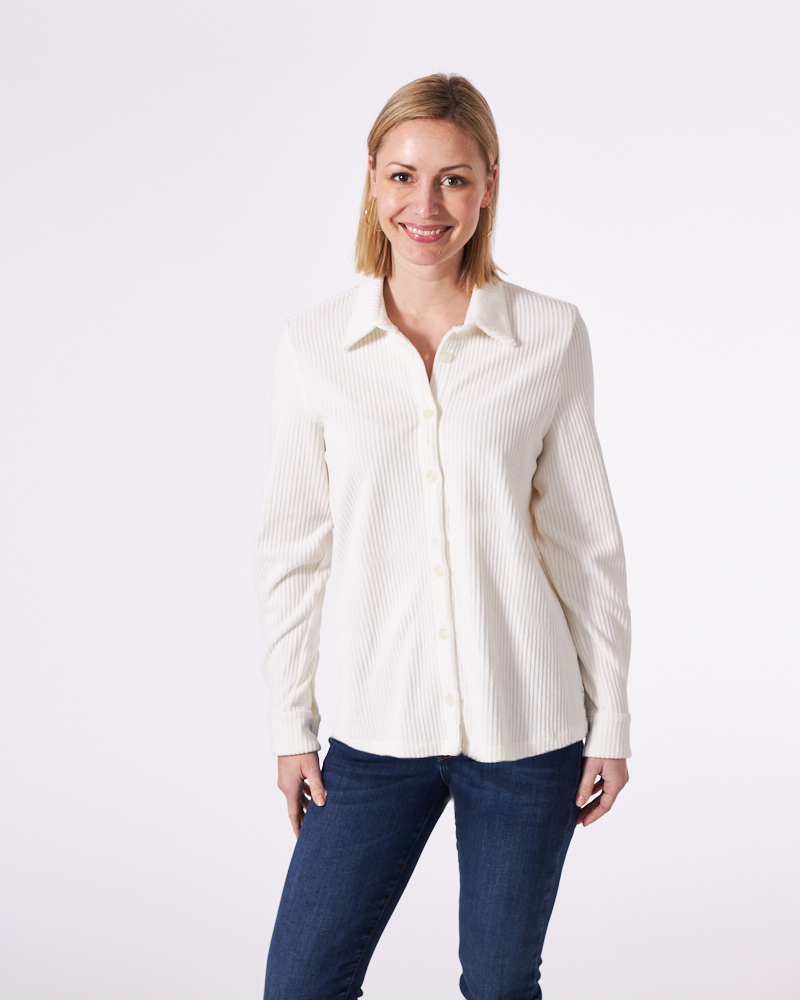 MODERNE BREITCORD-BLUSE MODERNE BREITCORD-BLUSE