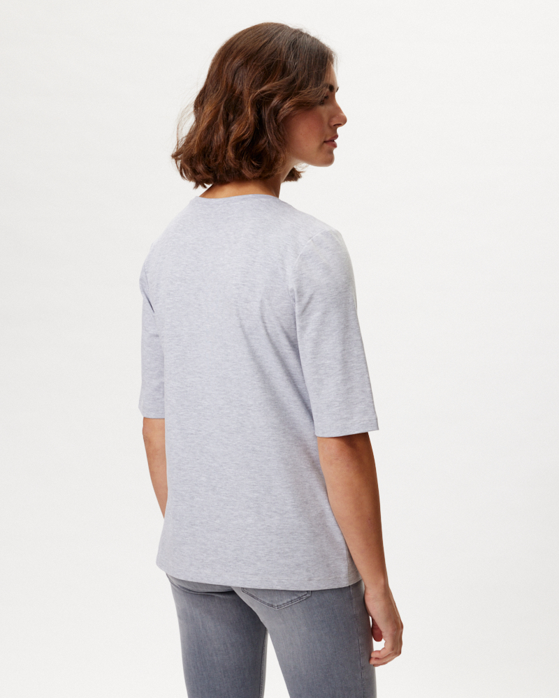 Basic-Shirt mit Rundhals-Ausschnitt