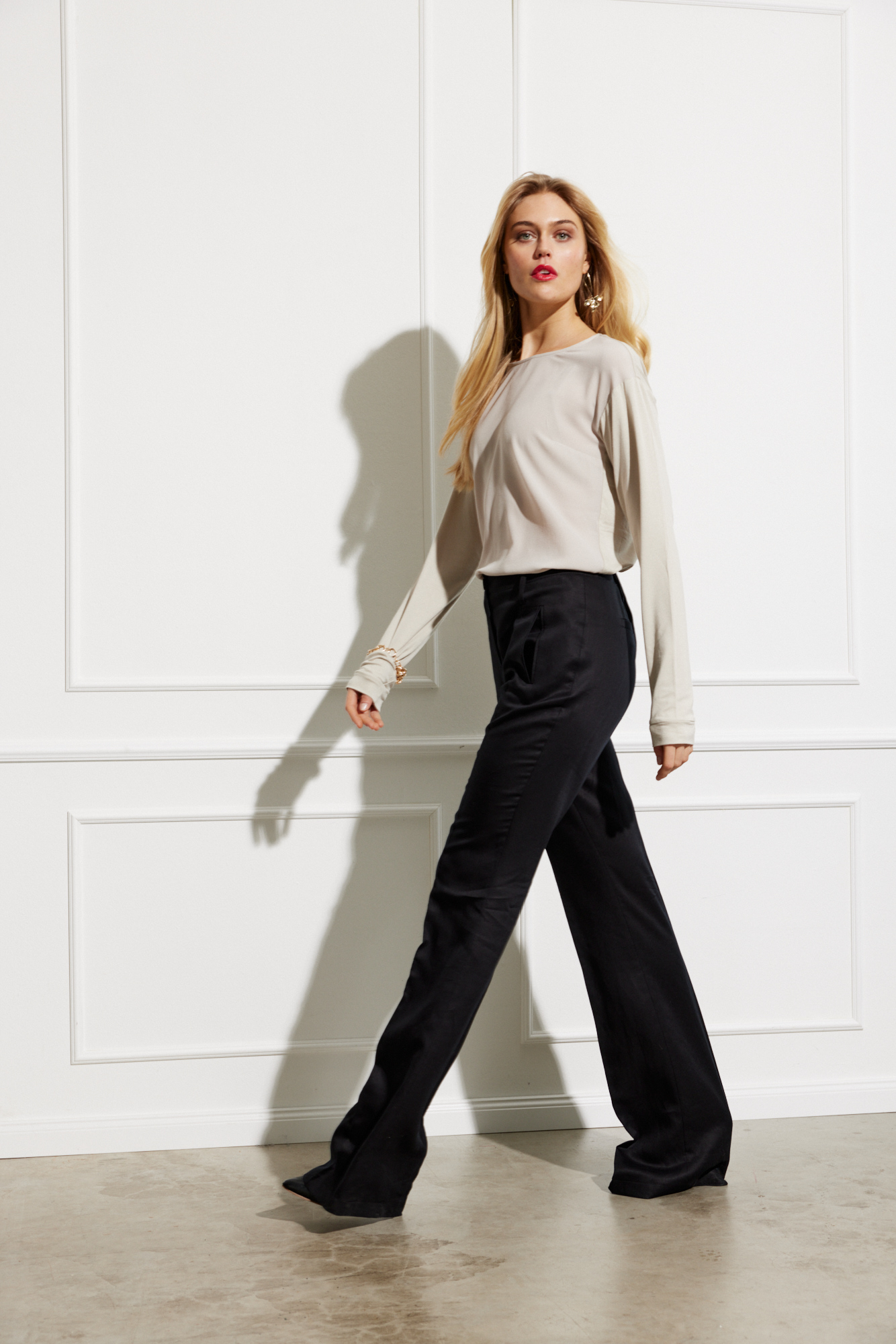 SHIRT IM MATERIALMIX