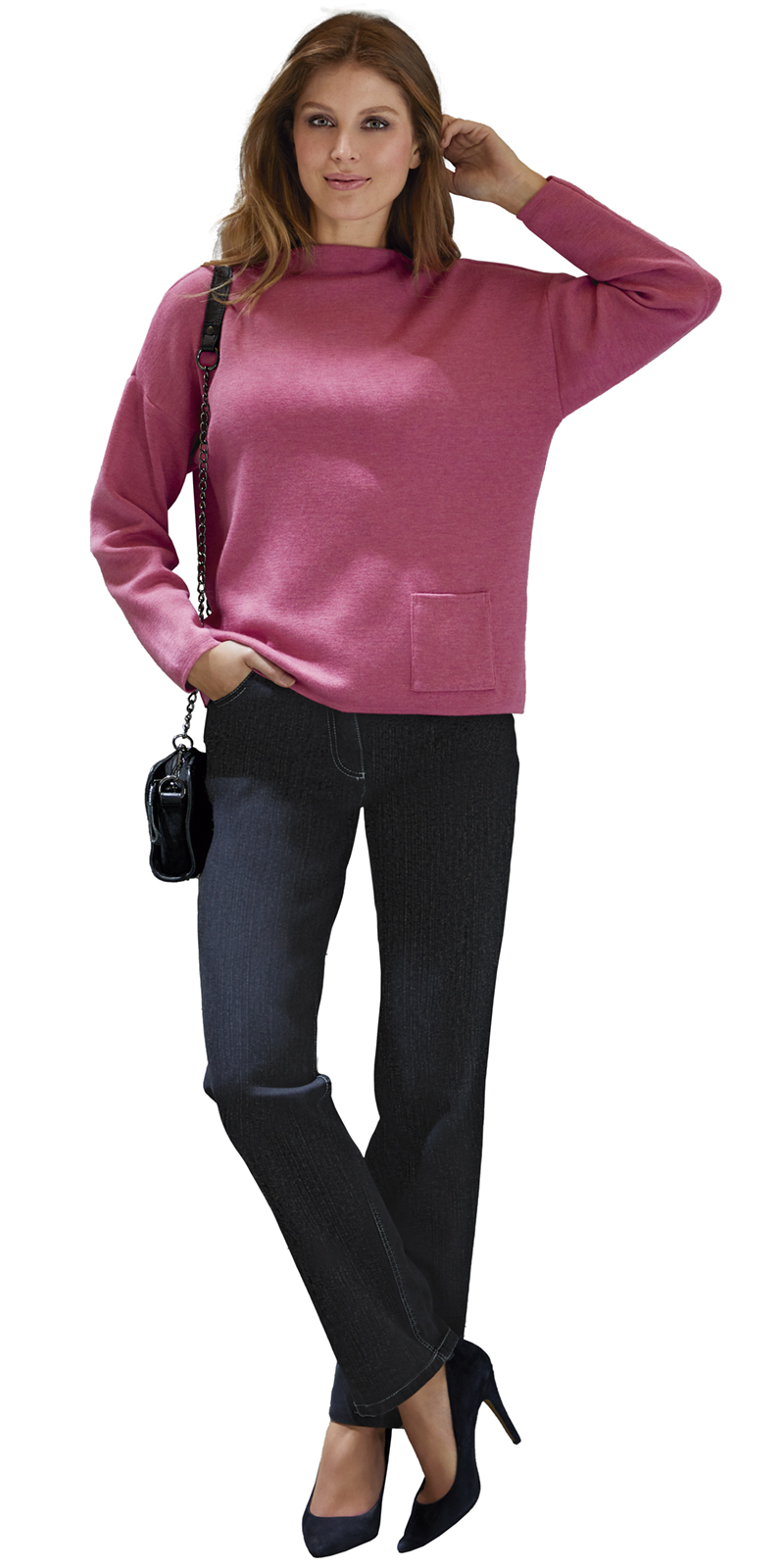 PULLI-rot-391050_JEANS-401132-381093-blau-401148 BASIC STRETCH-JEANS L