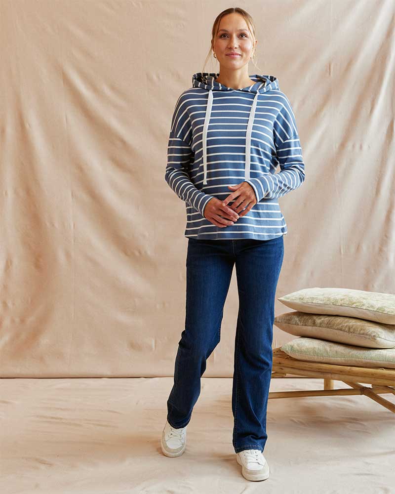 RINGEL-HOODIE AUS BAUMWOLLE