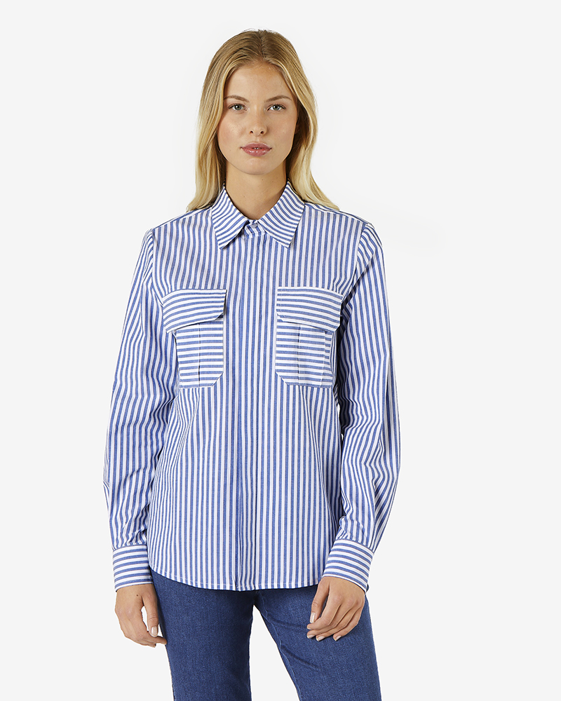 Bluse_blau_weiss_gestreift_411030_Bea STREIFENBLUSE IN 2 FARBEN