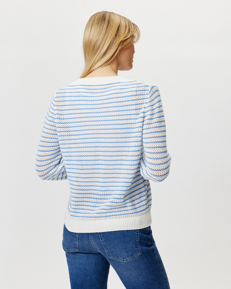 STREIFEN-PULLI MIT AJOURMUSTER