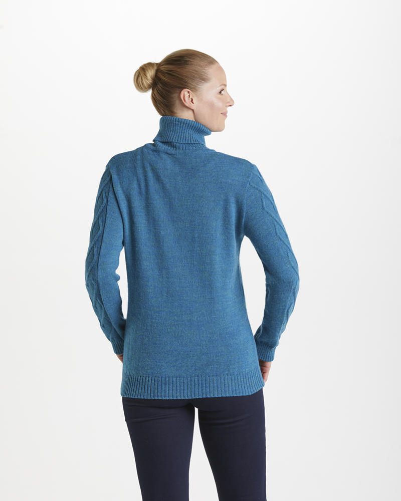 Rollkragenpulli_petrol_421141_Korrina_hinten EXKLUSIVER ALPACA-PULLOVER