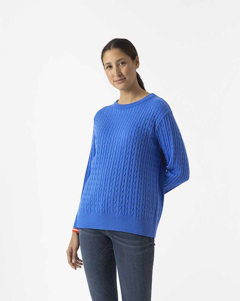 PULLI MIT ZOPFMUSTER