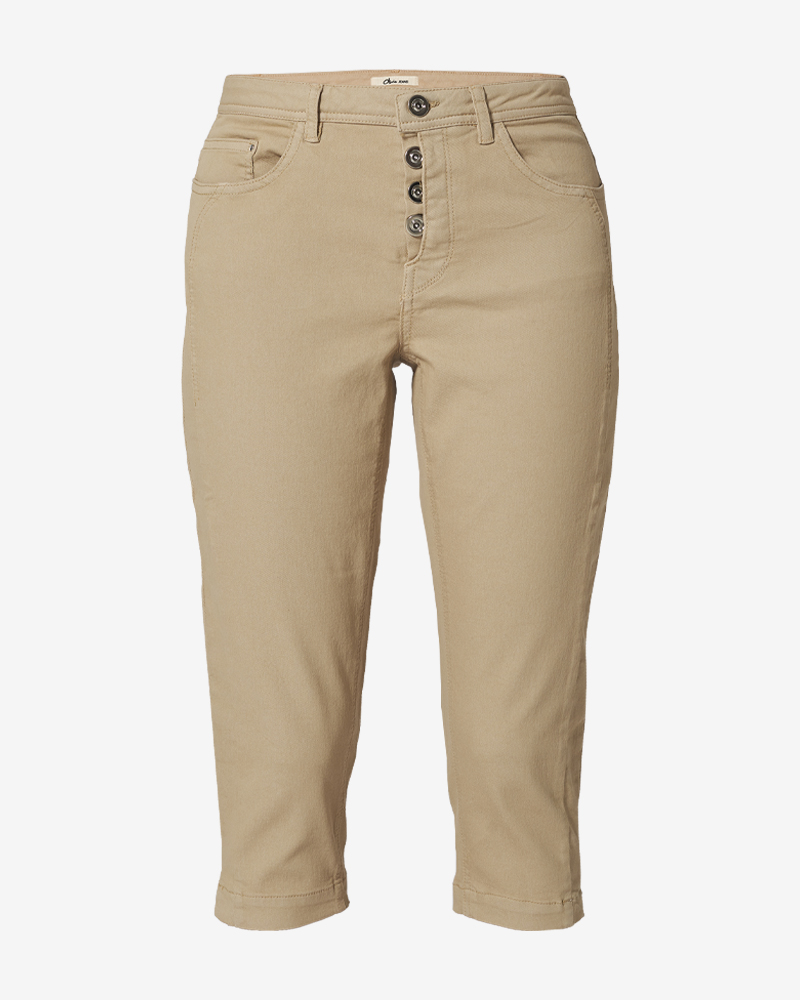 CAPRI-HOSE MIT KNOPFLEISTE CAPRI-HOSE MIT KNOPFLEISTE