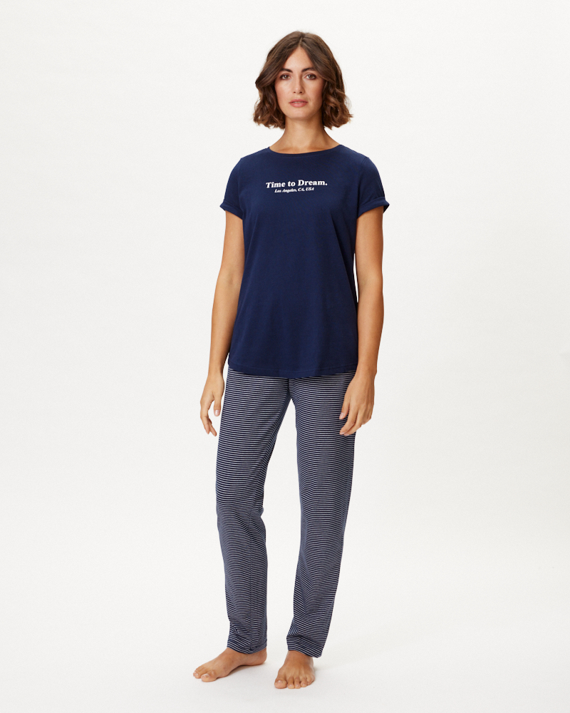 PYJAMA MIT STREIFENHOSE N