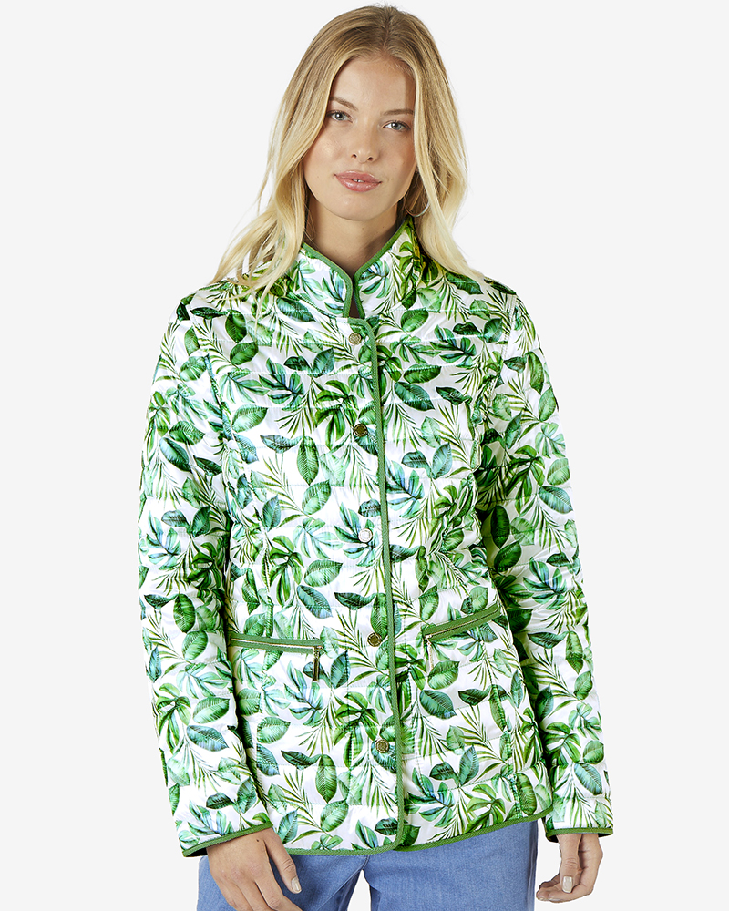 WENDE-STEPPJACKE GREEN GOOSE
