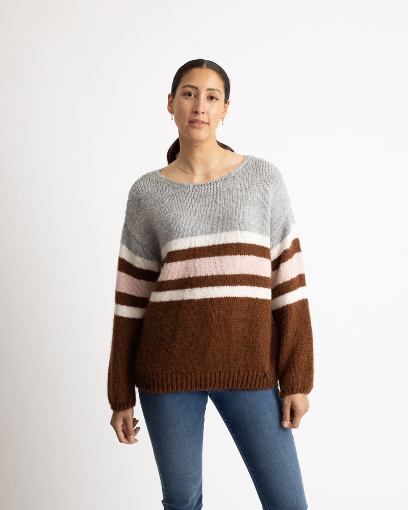 Pulli_braun_gestreift_422004_Cay KUSCHELIGER STREIFENPULLI
