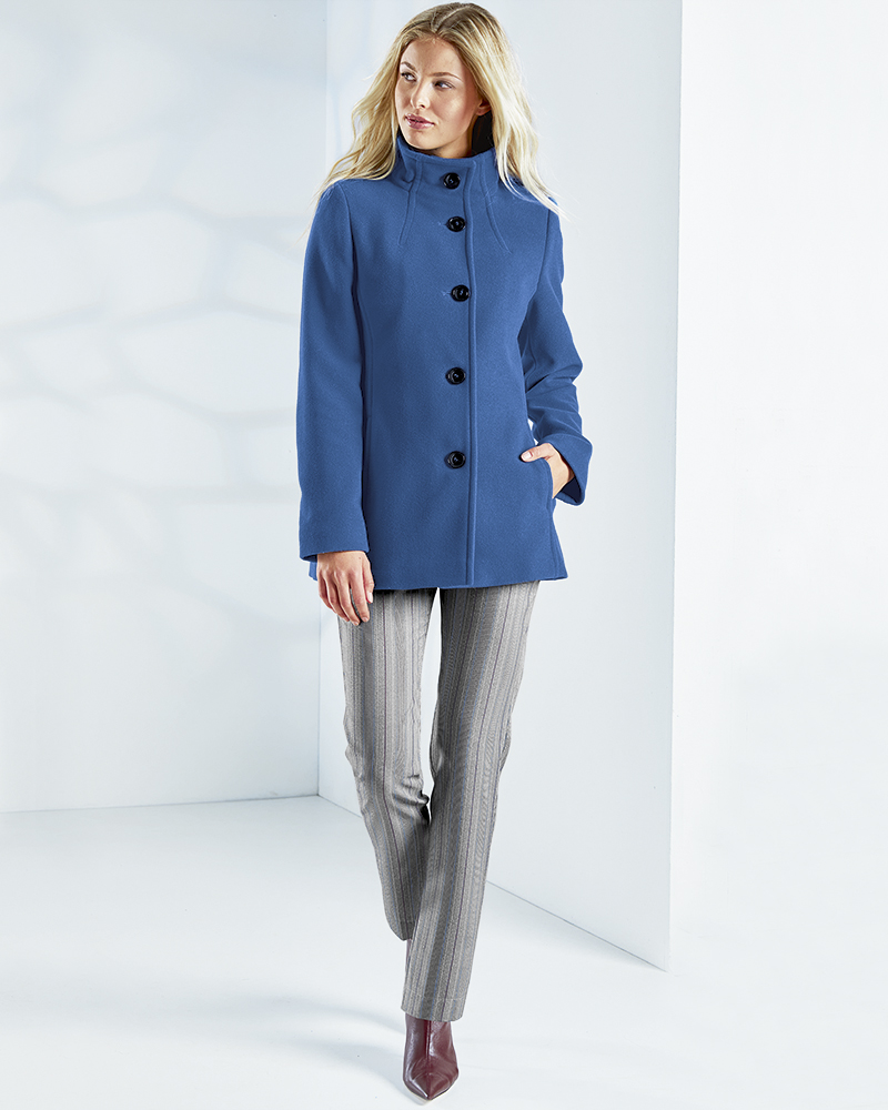 Cabanjacke_blau-Jacke_Mantel-blau_Streifen_Hose-grau_405018_405082 CABAN-JACKE MIT CASHMERE IN 3 FARBEN