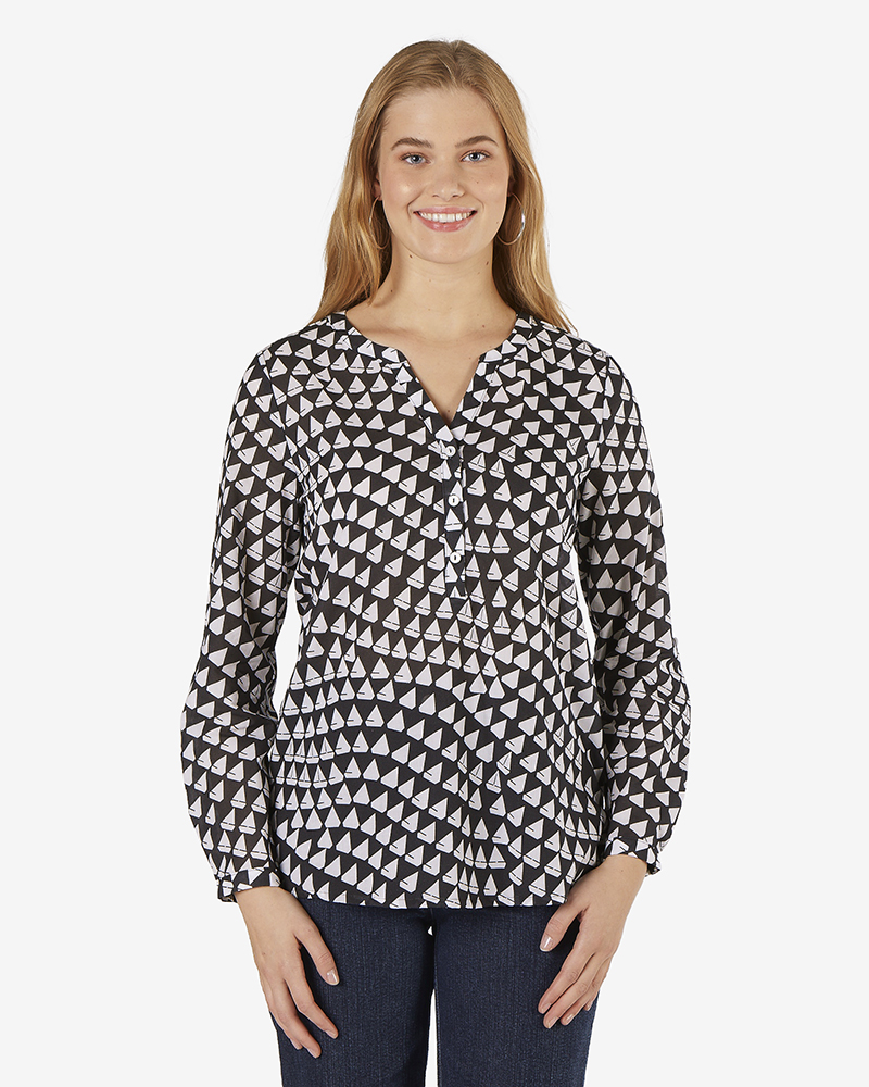 Bluse_marine_weiss_411013_Miami MARITIME BLUSE AUS BAUMWOLLE