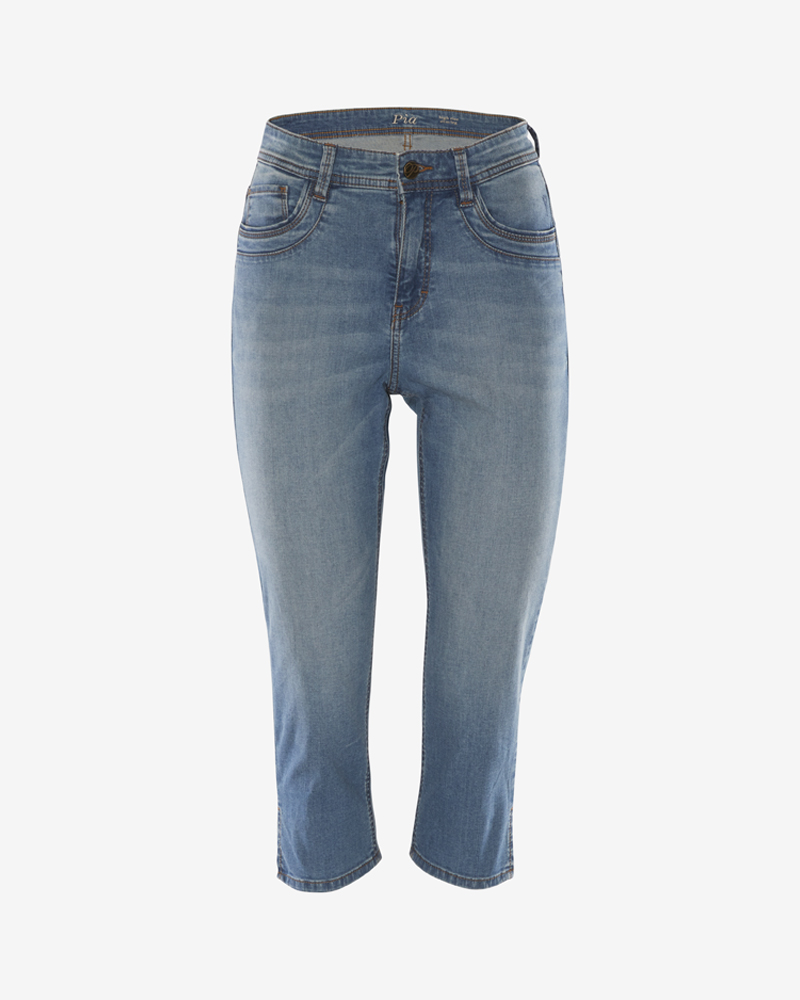 Capri-Jeans_blue_413001_Larina CAPRI-JEANS IN 5-POCKET-FORM