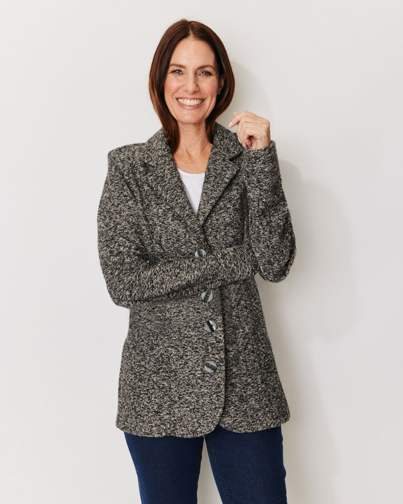 Leichter Bouclé-Blazer