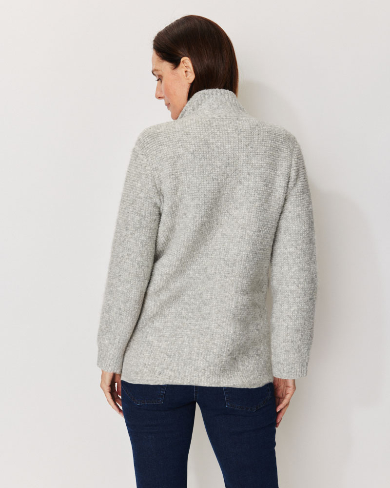Strickjacke mit Stehkragen von NAVIGAZIONE