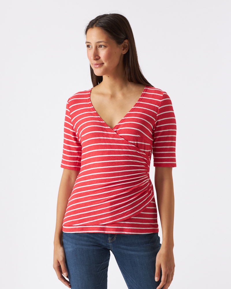 WICKELSHIRT MIT STREIFEN