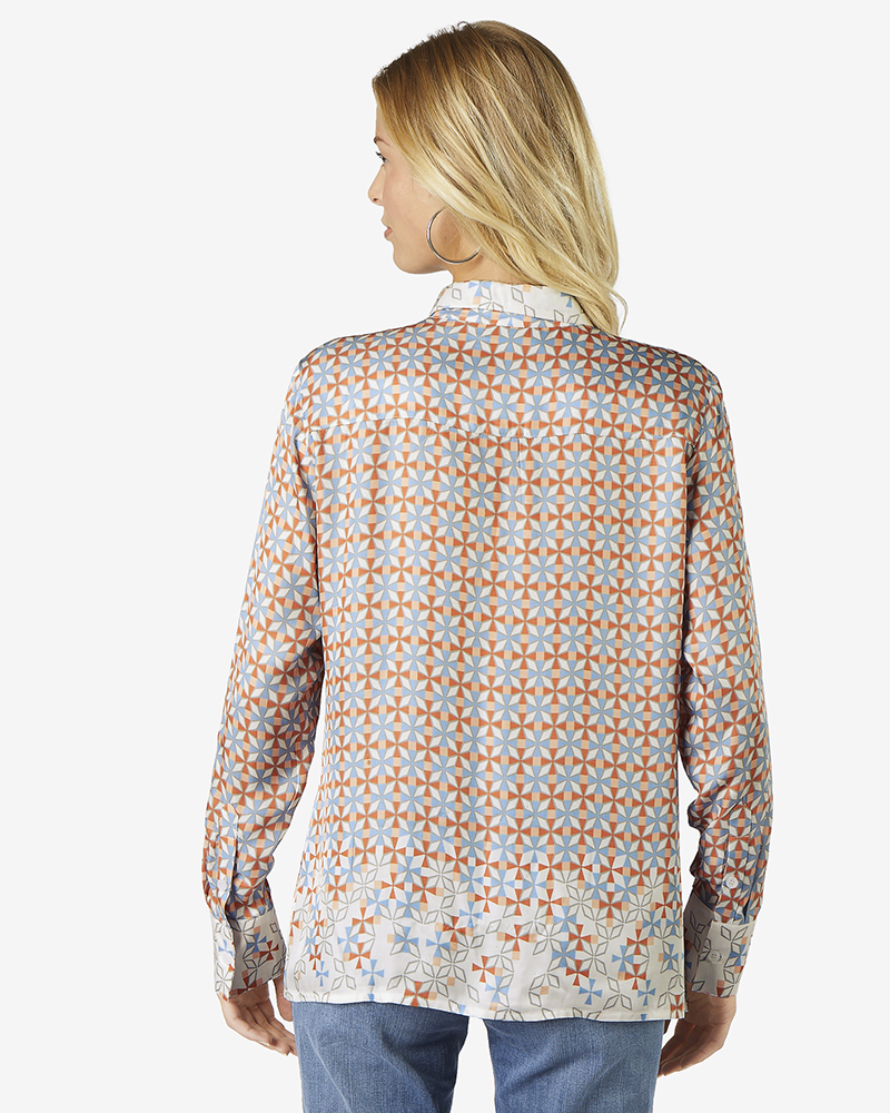 Bluse_gemustert_hinten_411053_Farah BLUSE AUS VISKOSE