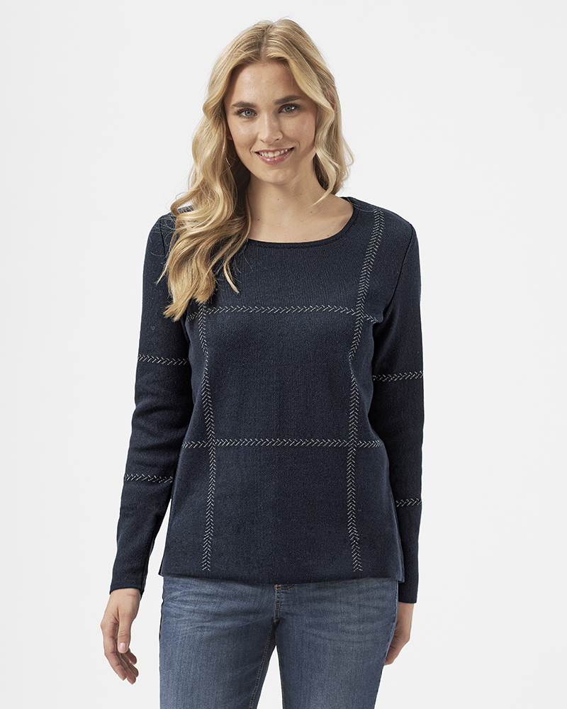 PULLI MIT KARO-DESSIN PULLI MIT KARO-DESSIN